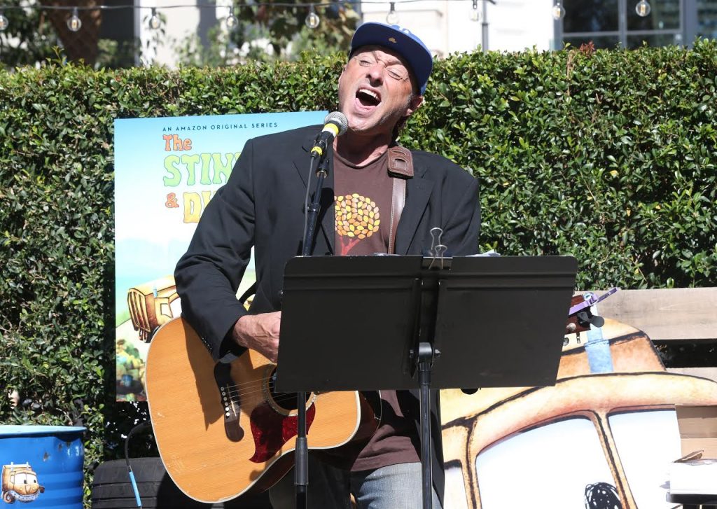 LOS ANGELES, CA - AUGUST 18: Singer/songwriter Dan Bern performs at the Premiere Screening And Party For Amazon Original Series "The Stinky & Dirty Show" at The Grove on August 18, 2016 in Los Angeles, California. (Photo by Todd Williamson/Getty Images for Amazon Studios)